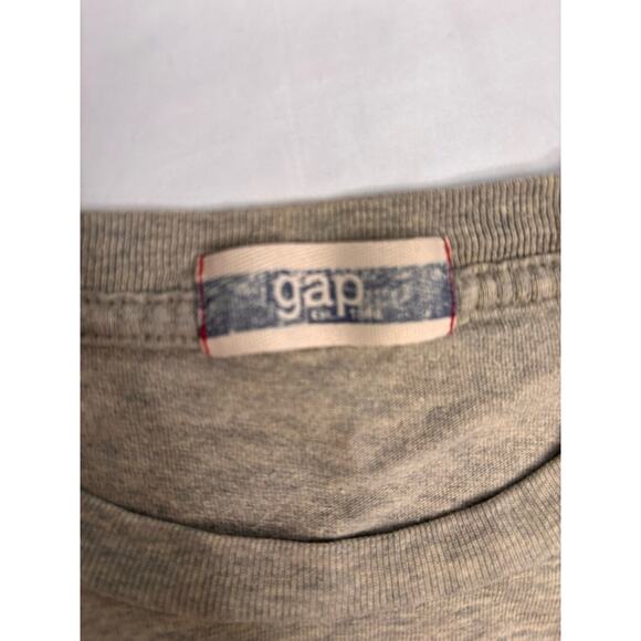 Men's Gap T-Shirt Size M Gray Short Sleeve Pocket Tee - Picture 7 of 9
